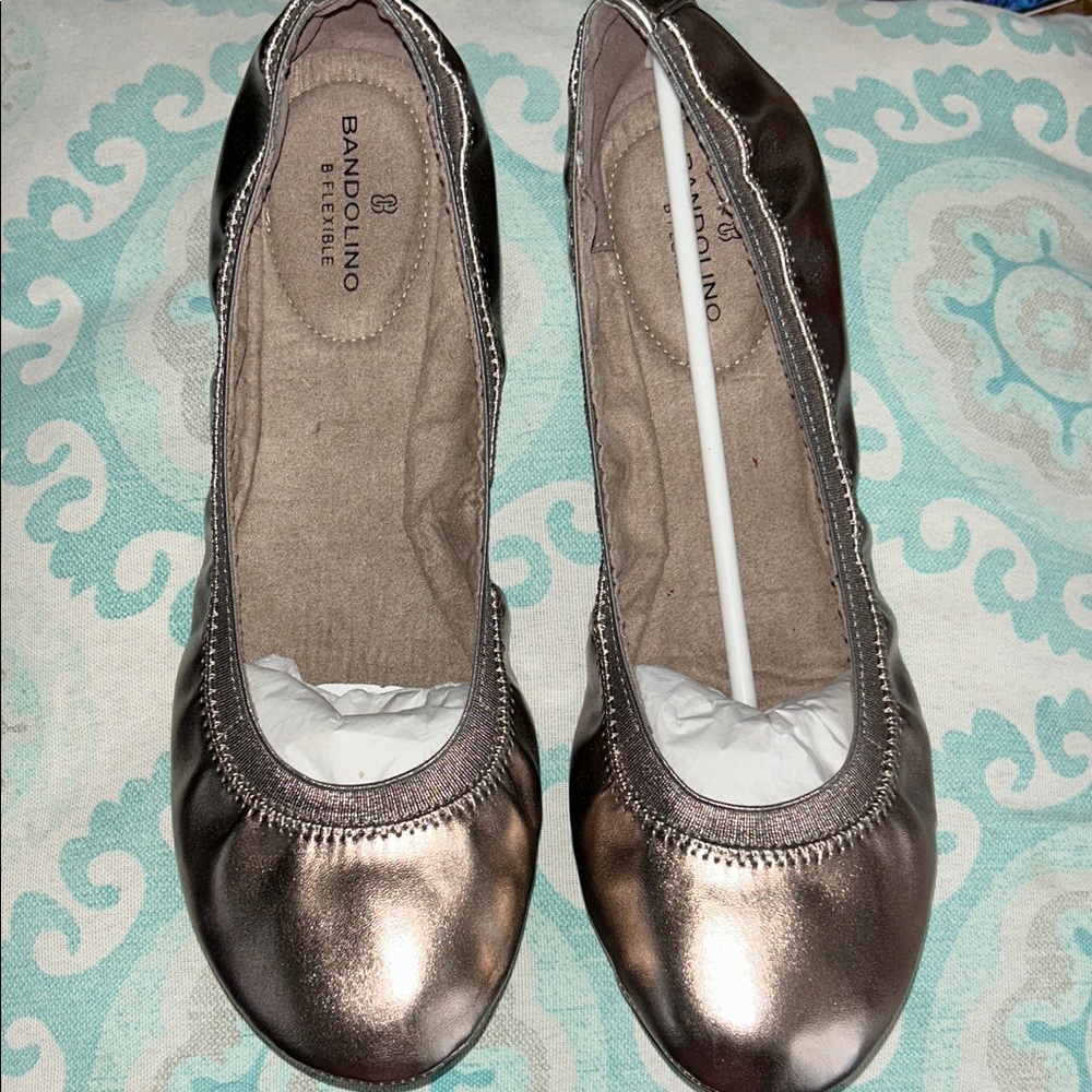 Bandolino Metallic Bronze Flats